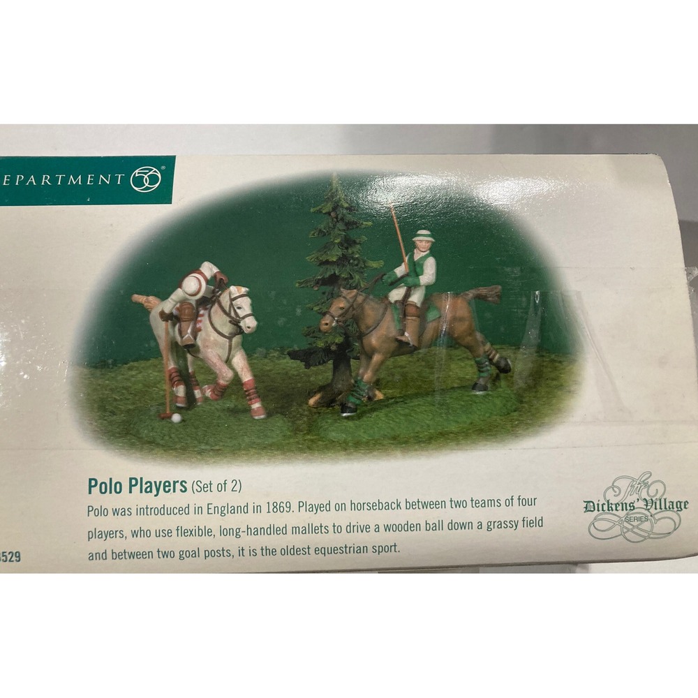 DEPT 56 POLO Pony‎ PLAYERS 58529 DICKENS SNOW VILLAGE DEPARTMENT Horses